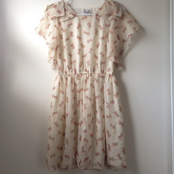 Cute Bow Patterned Dress