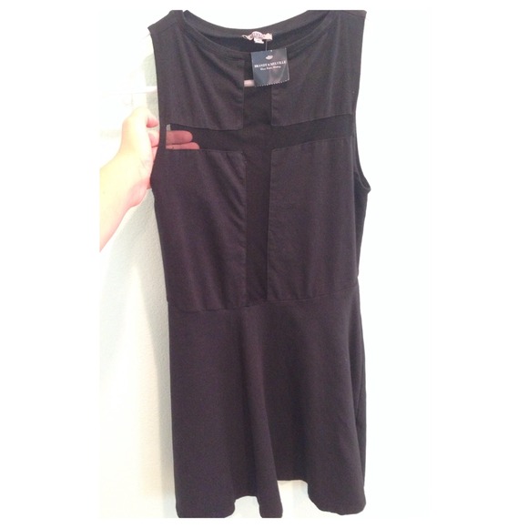NWT rare brandy melville dress w/see through cross