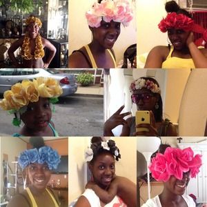 Flowers headbands & tops
