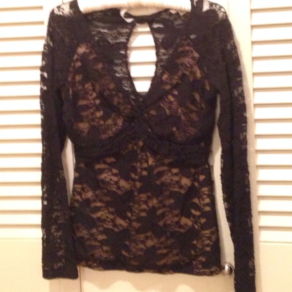 Black lace top