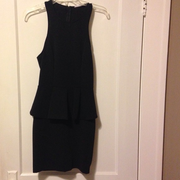 Lush black peplum dress. 🚫PP 🚫Trades