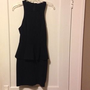 Lush black peplum dress. 🚫PP 🚫Trades