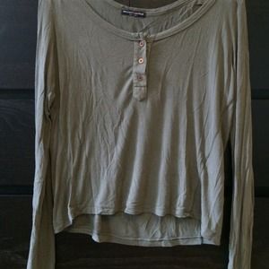 Brandy Melville Green Nadia long sleeve top