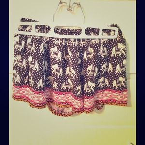 Forever 21 Elephant Boho Shorts reserved❤️
