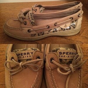 Sperry Top-Sider Leopard Sequin Size 6