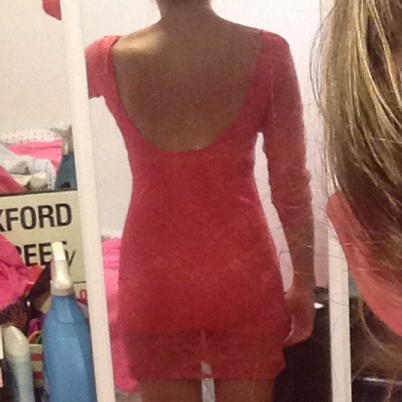 🎉Host Pick!🎉Coral lace dress - Picture 2 of 2