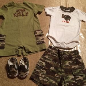 Infant camouflage bundle