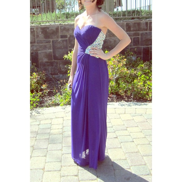 Purple Formal prom dress