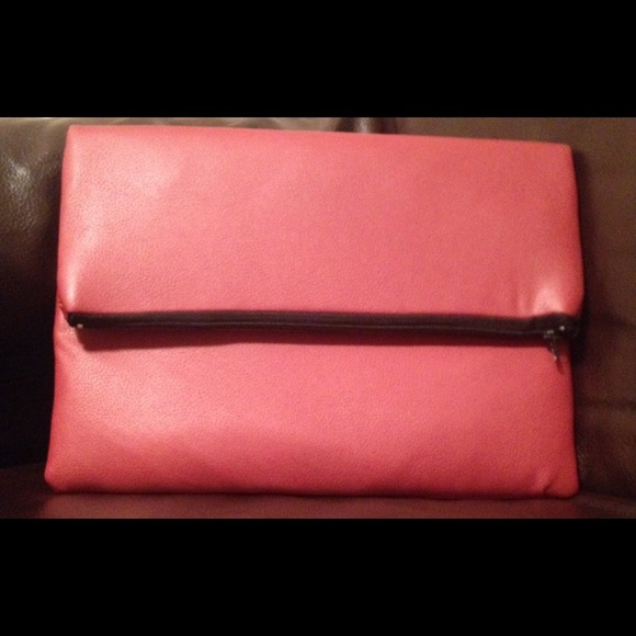 Large Handmade Crimson Red Fold over Clutch! 👜