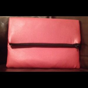 Large Handmade Crimson Red Fold over Clutch! 👜