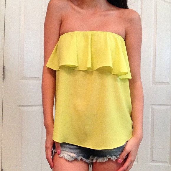 NWT Lime Green Tube Top