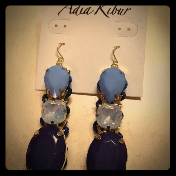 blue drop earrings