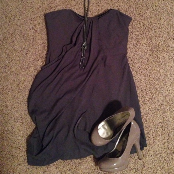 **SOLD** NWT short grey cocktail dress