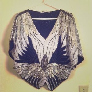 Vintage Sequin Blouse