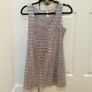 Sparkly silver dress