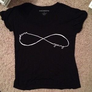 black infinity shirt (forever young)