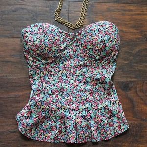 Floral Bustier top