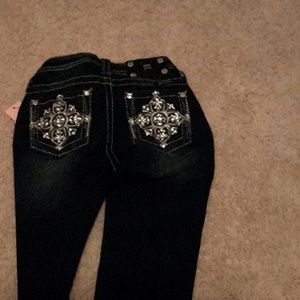 NWT GIRLS BLINGY SKINNY MISS ME JEANS