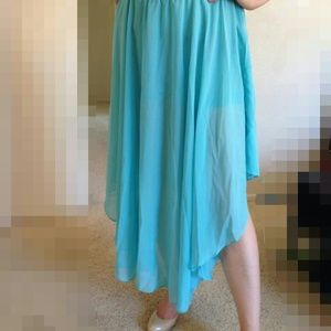 Summer style unique cut long skirt