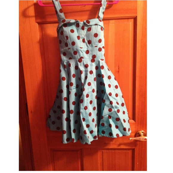 Vintagey retro style polka dot sundress