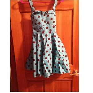 Vintagey retro style polka dot sundress