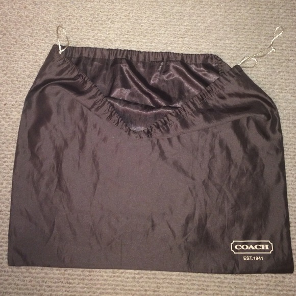 🚫SOLD Large coach satin dust bag