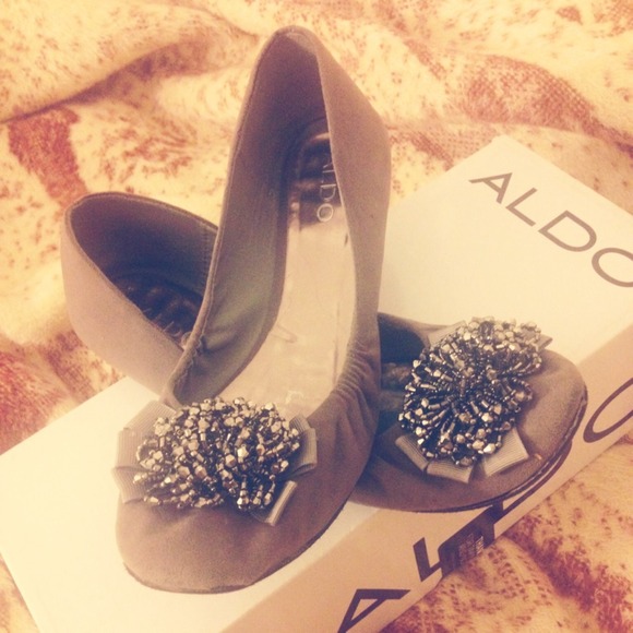 Gray Aldo Flats - Picture 1 of 4
