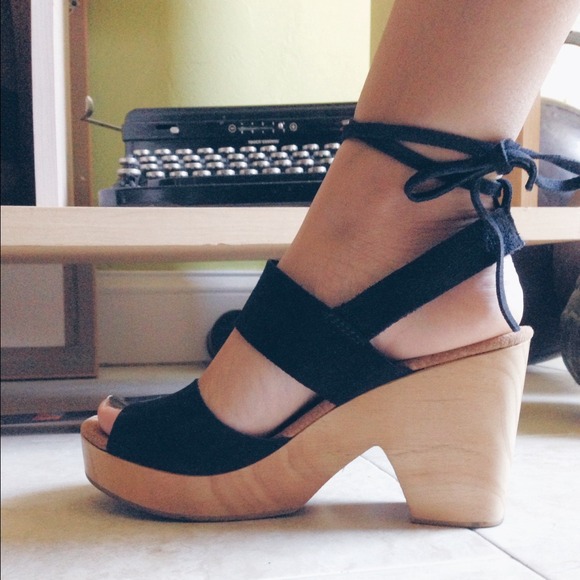 💓Free People Suede Clog Sandals