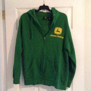 John Deere hooded zip up