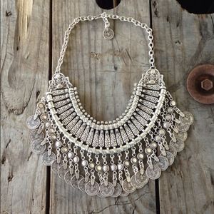 St. Eve jewelry Jewelry - Silver bohemian bib necklace St. Eve jewelry Jewelry - Silver bohemian bib necklace