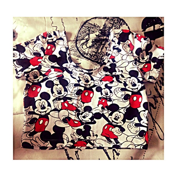 Mickey mouse crop top
