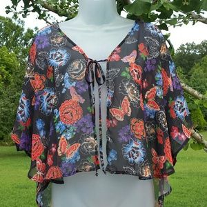 Gorgeous butterfly coverup top!