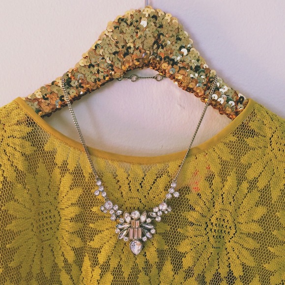 Givenchy crystal bib necklace