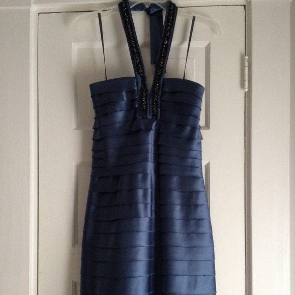 BCBG Maxazria Blue Formal Dress - Picture 2 of 4