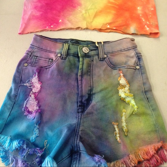 Tye dye shorts