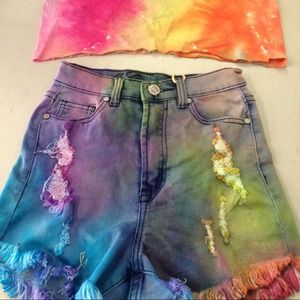 Tye dye shorts