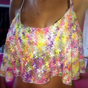 ***Island Gypsy Colorfun Crop Top***