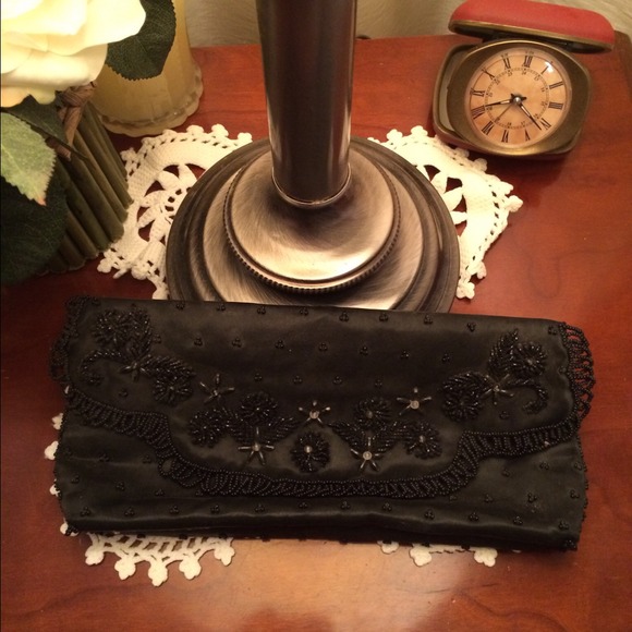 SOLD IN BUNDLE  Vintage Gatsby style beaded clutch - Picture 2 of 4
