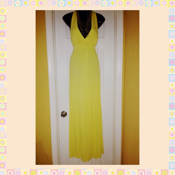 SOLD!!!!  SOLD!!!!  Yellow maxi dress.