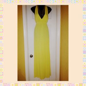 SOLD!!!!  SOLD!!!!  Yellow maxi dress.