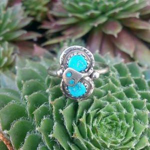Effie C Zuni turquoise ring size 7.5