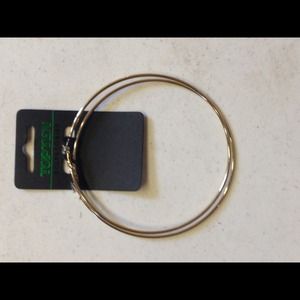 3" large hoop earrings