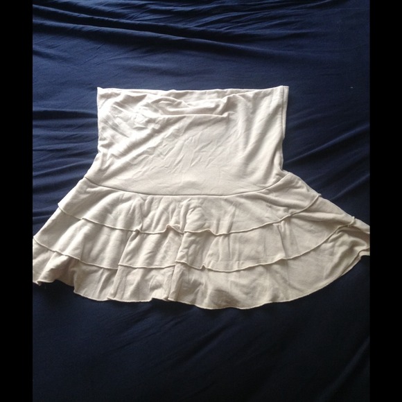 Tan miniskirt