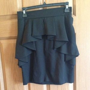 Bebe Ruffle Miniskirt