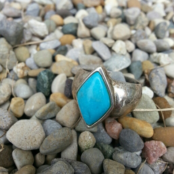 Sterling silver turquoise ring size 7
