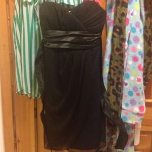 Black / blue short dress