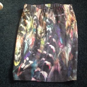 Abstract pencil skirt