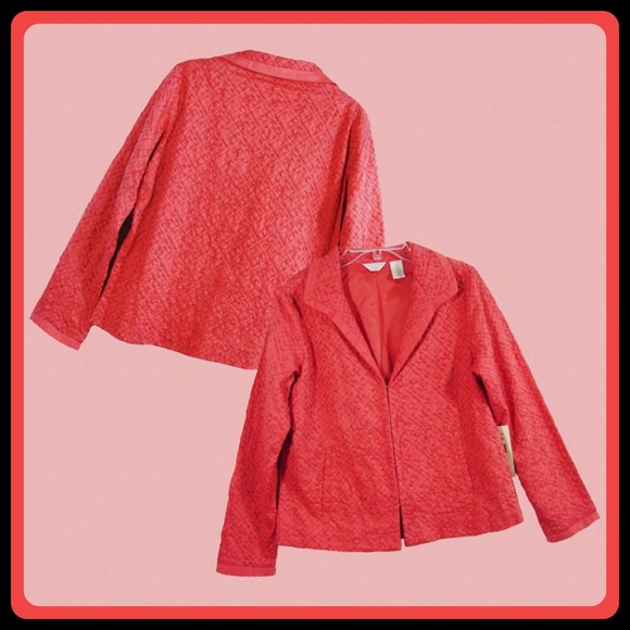 Laura Ashley Coral embroiderd Jacket Blazer PS - Picture 2 of 4