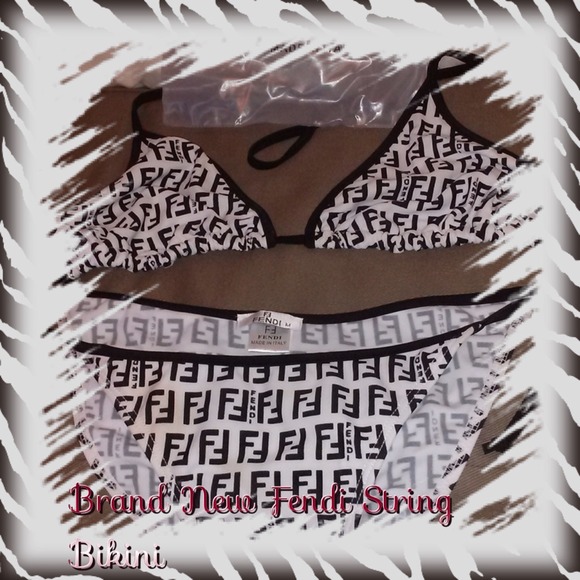 FENDI Other - **SOLD**Fendi Logo string bikini new M 💯authentic