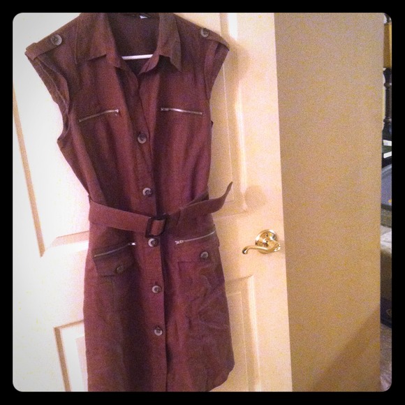 Beautiful brown summer dress.